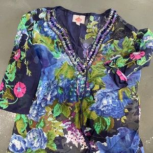 Beach cover up with lots of details